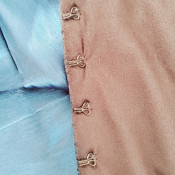 NWT! XSCAPE BY JOANNA CHEN FORMAL SATIN BLAZER SET (WITH CAMISOLE) sx10 - Picture 5 of 7